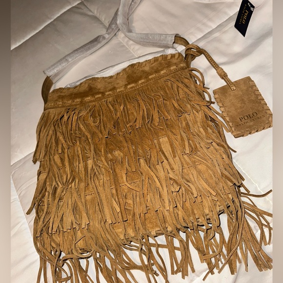 Fabulous Polo/Ralph Lauren purse with fringe. New/never worn! - Picture 7 of 7